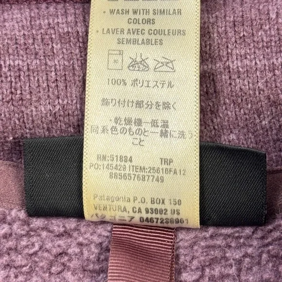 Patagonia 1/4 Zip Fleece Better Sweater Womens XS Purple Pullover Outdoor - Picture 3 of 10